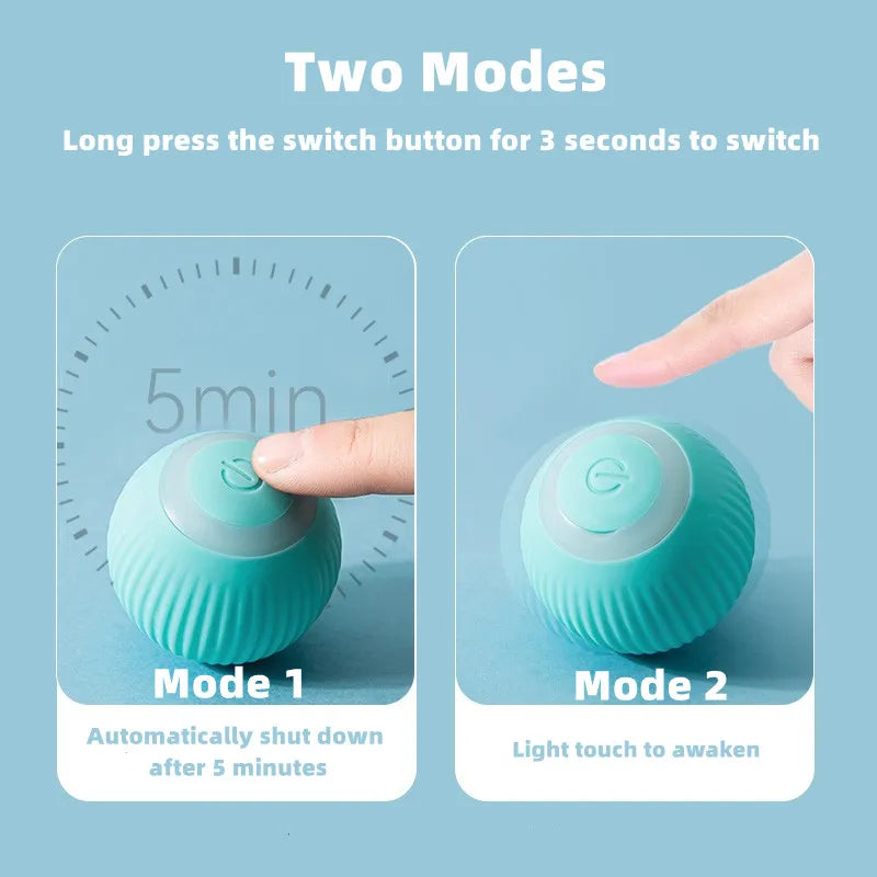 Electric Cat Ball Toys Automatic Rolling Smart Cat Toys - Supersell