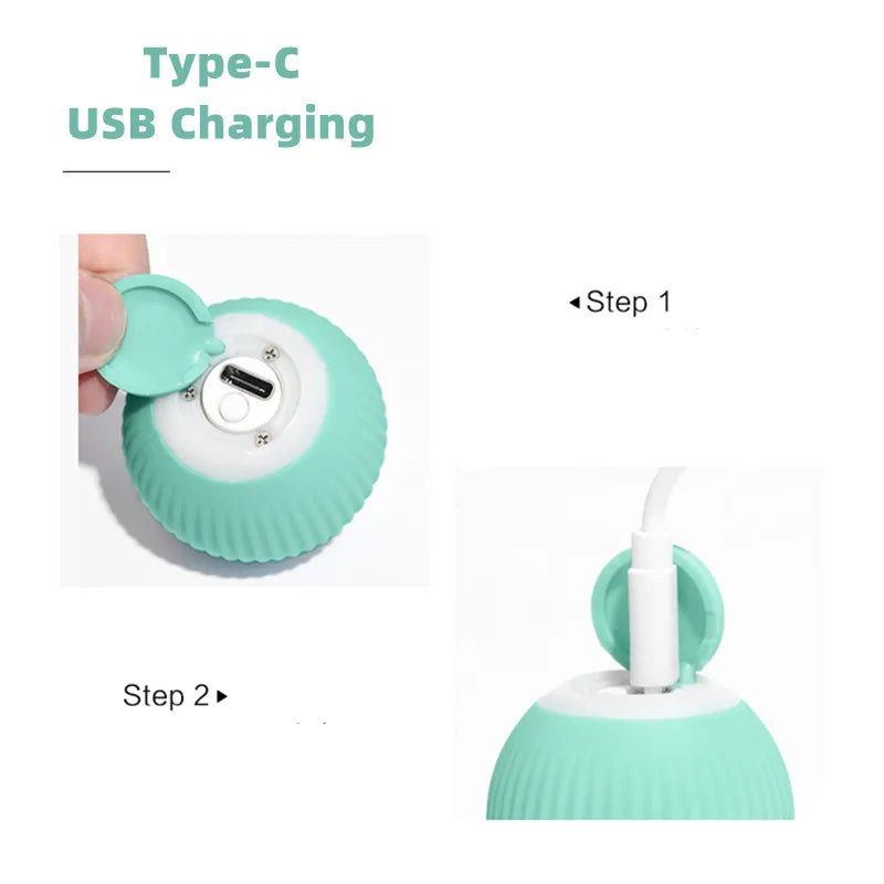 Electric Cat Ball Toys Automatic Rolling Smart Cat Toys - Supersell
