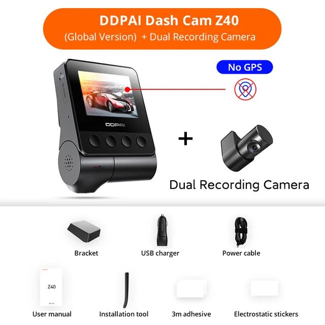 DDPAI Z40 Dash Cam Dual Car Camera Recorder - Supersell