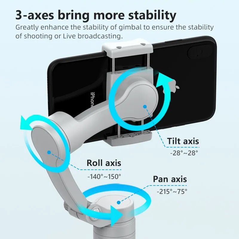 3 - Axis Gimbal Stabilizer for Smartphones - Supersell