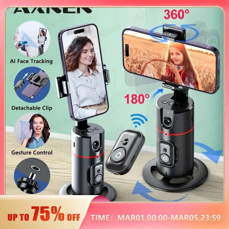 360 Rotation Follow-up Gimbal Stabilizer Monopod Tracking Gimbal