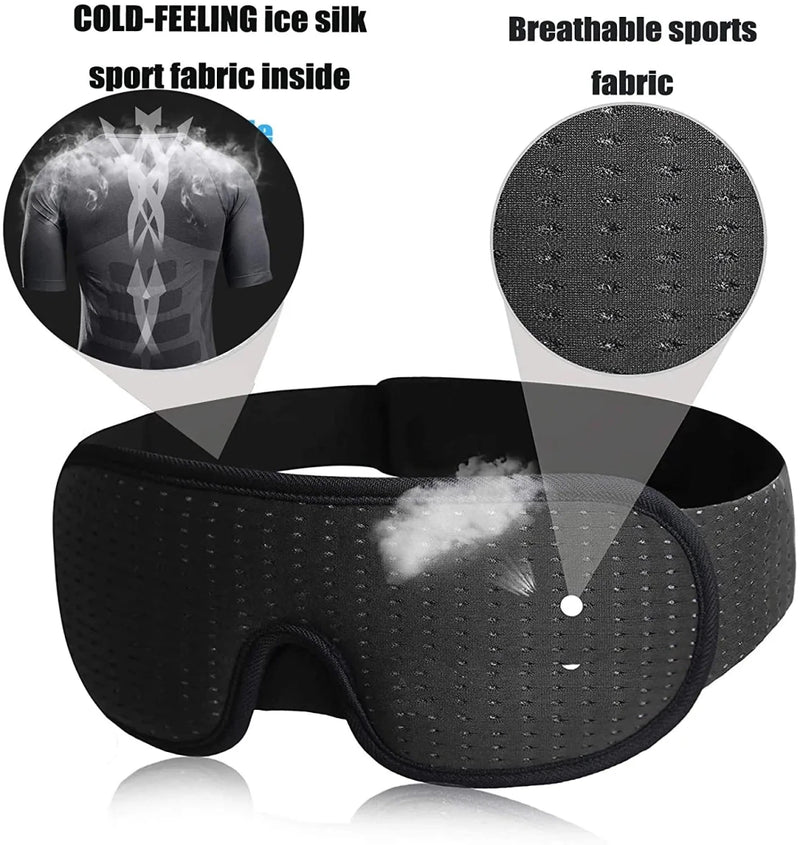 3D Mask for Sleep Eye Mask Lights Blockout Soft Pad - Supersell