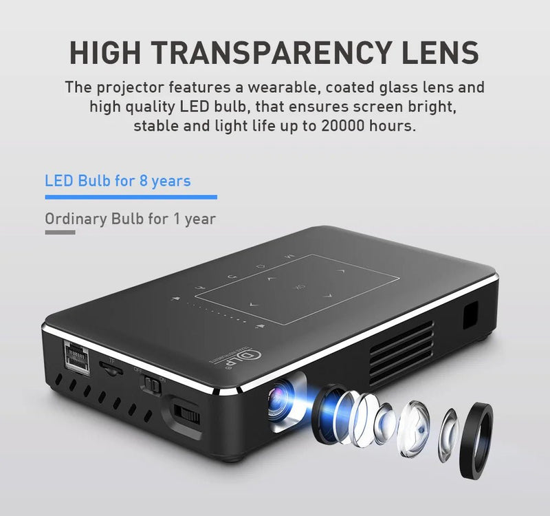 3D Portable DLP Mini Pocket Projector - Supersell