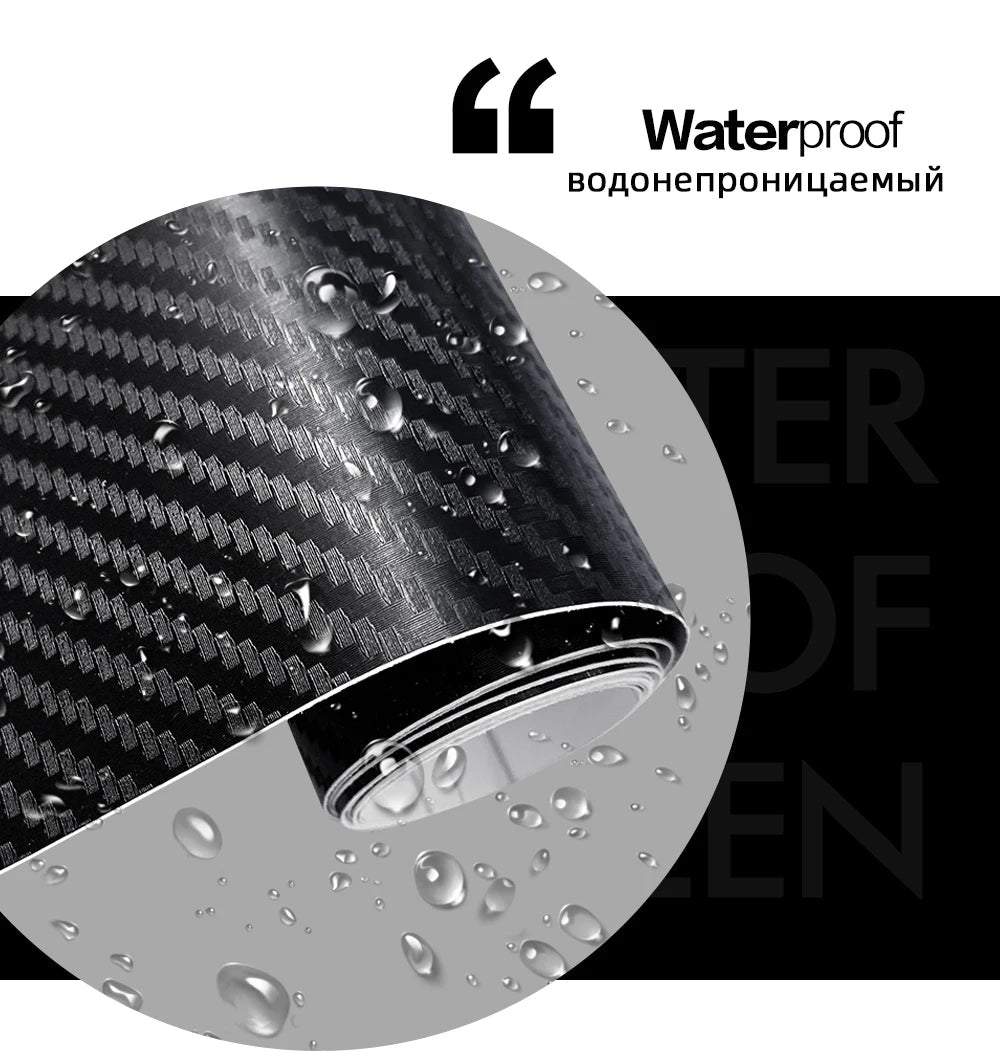 6D Carbon Fiber Car Wrap Film – Waterproof Vinyl Sticker