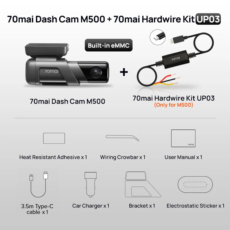 70mai Dash Cam Dash Camera M500 - Supersell