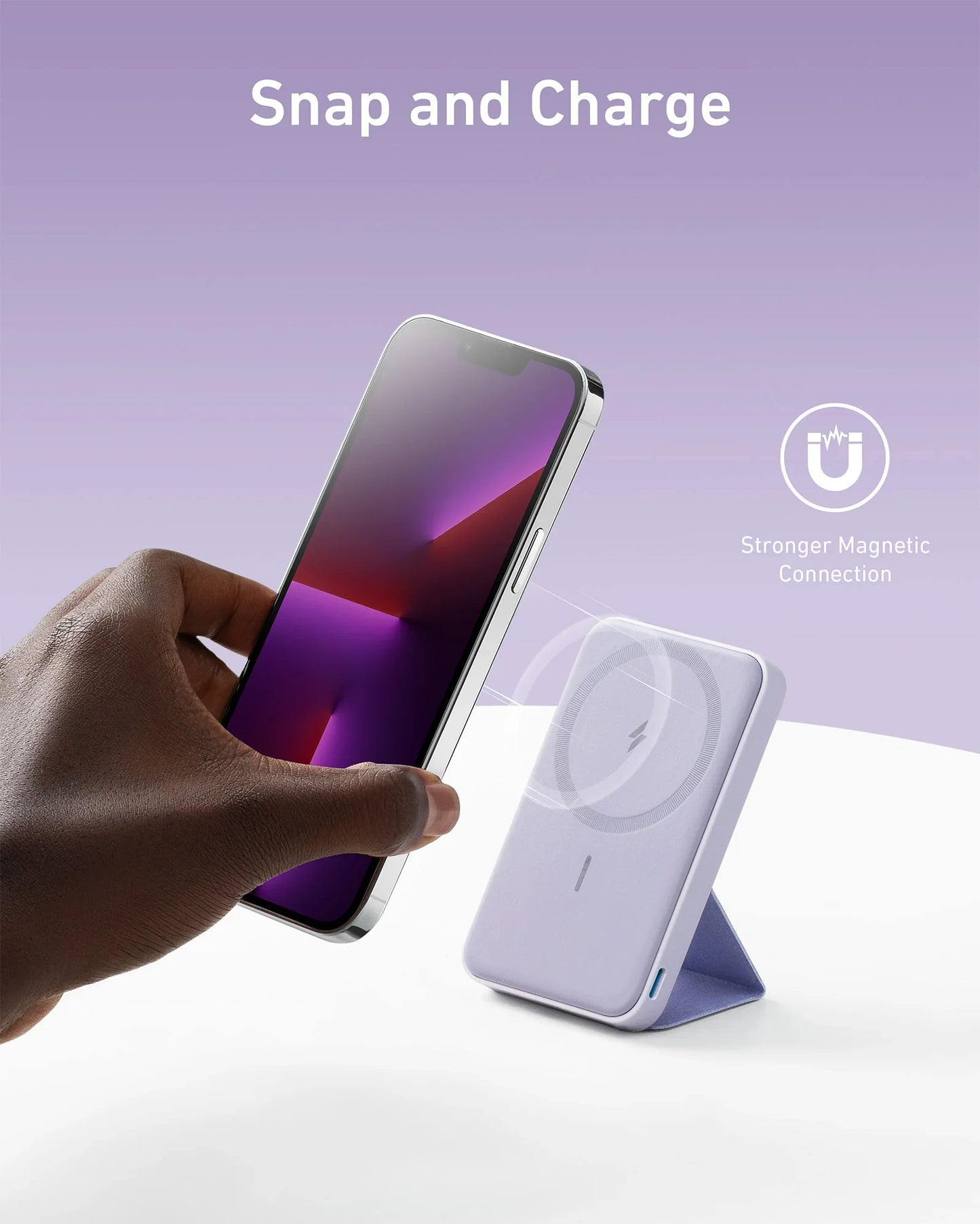 Anker 622 Power bank MagGo 5000mAh Wireless Magnetic Battery auxiliary battery portable charger For Megasafe power bank - Supersell 