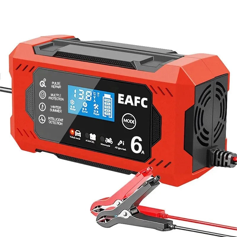 Car Battery Charger 6A 12V Car with LCD Display - Supersell