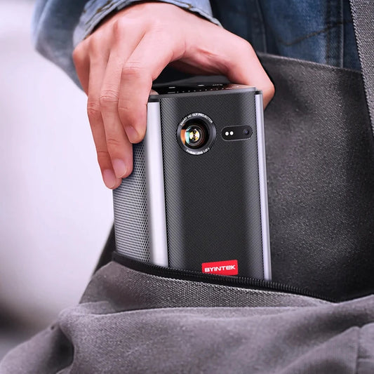 P70 3D 4K Mini Portable Projector DLP Auto Focus Smart Android WiFi LED 1080P Home Theater Video Projector With Battery - Supersell