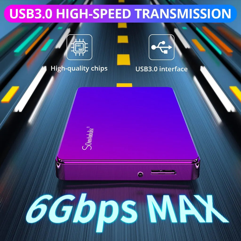 Portable External Hard Drive USB3.0 Storage Compatible for PC TV PS4 Xbox - Supersell 