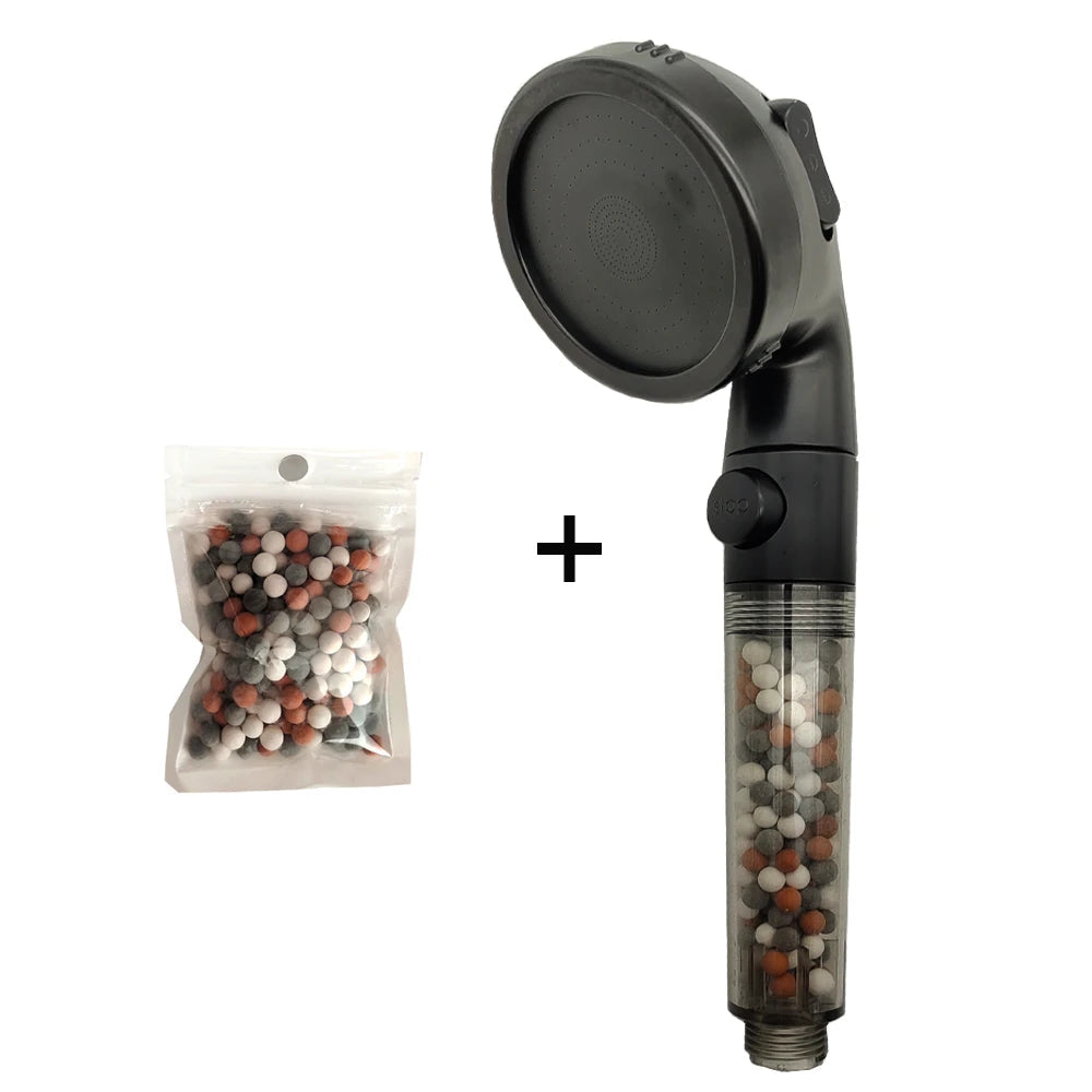 Ionic Mineral Anion 3 Modes Handheld Bathroom Shower head - Supersell 