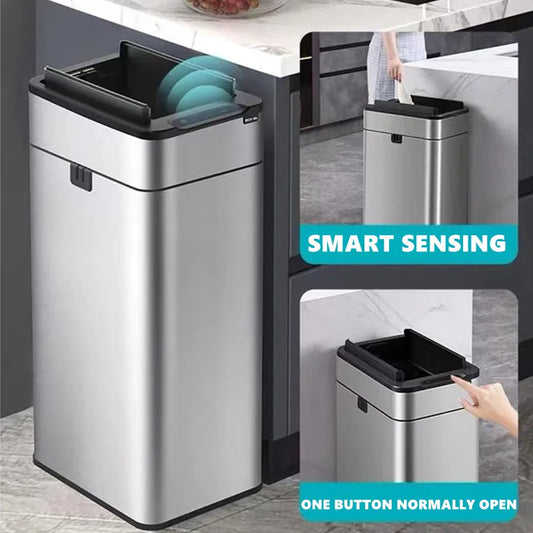 Smart 20L Stainless Steel Trash Can - Automatic Motion Sensor Bin
