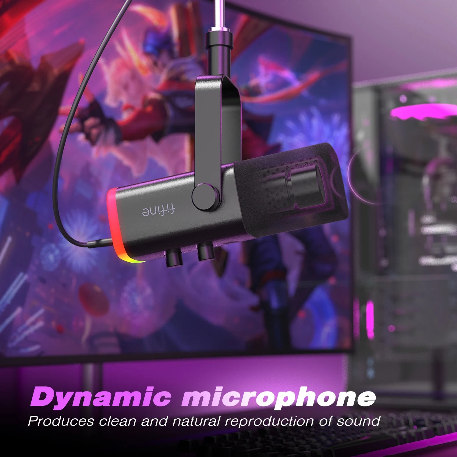 FIFINE USB/XLR Dynamic Microphone for PC PS5/4 - Supersell 