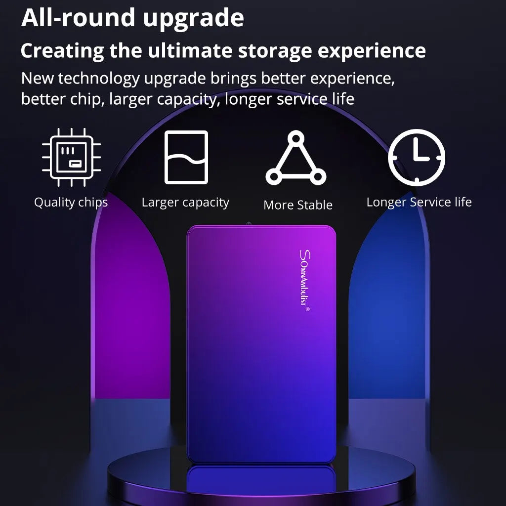 Portable External Hard Drive USB3.0 Storage Compatible for PC TV PS4 Xbox - Supersell 