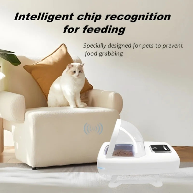 Automatic Anti-food Snatching Smart Feeder Equipped with Chip Recognition Sensor High-tech Feeder - Supersell 