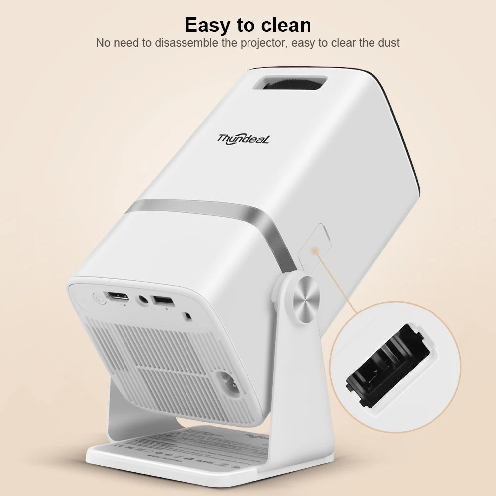 ThundeaL 4K Full HD Projector FHD TD80W Android WiFi 3D Home Theater - Supersell 