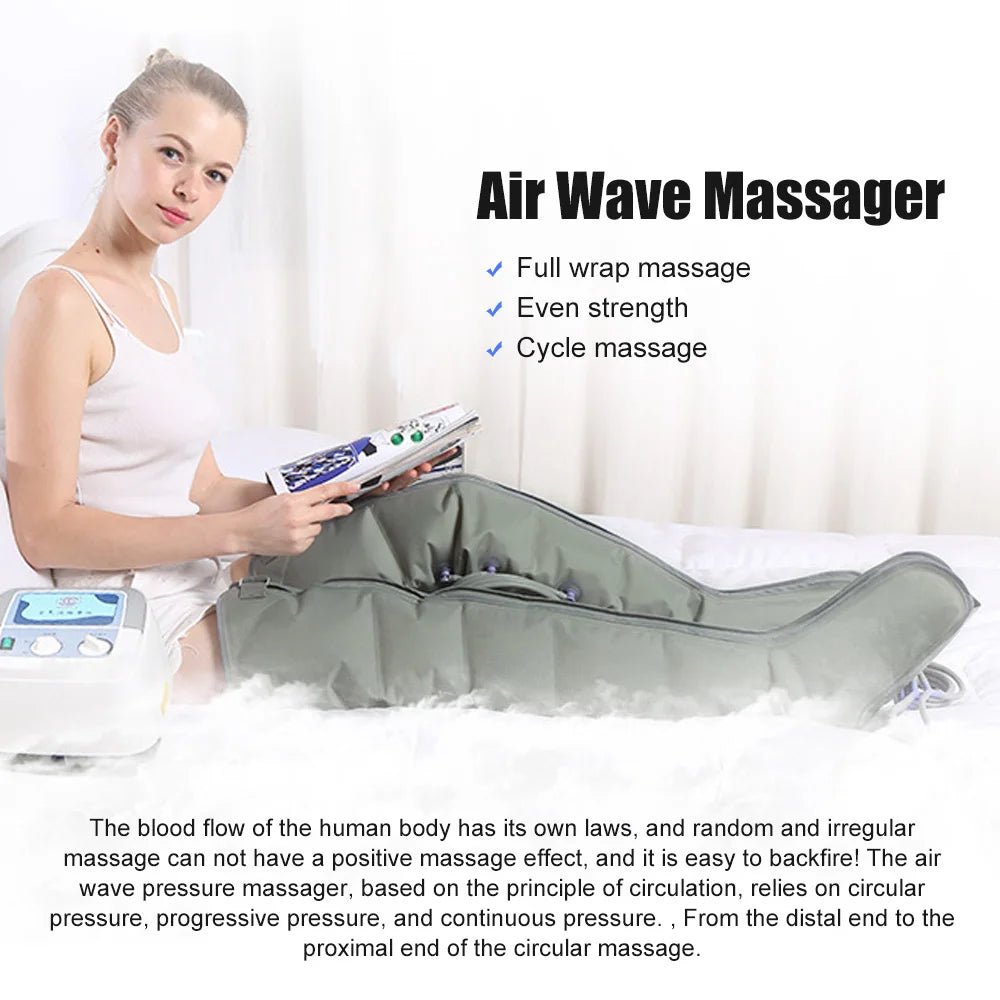 Compressed Air Wave Machine Air Wave Pressotherapy Machine - Lymphatic Drainage & Muscle Relaxer