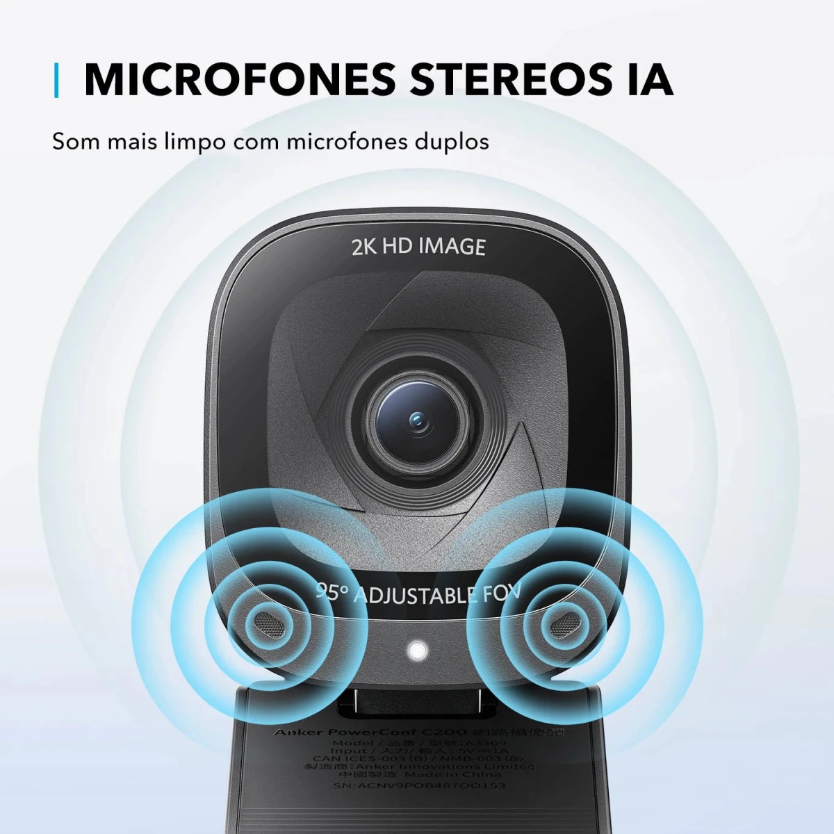 Anker PowerConf C200 2K Webcam - Supersell