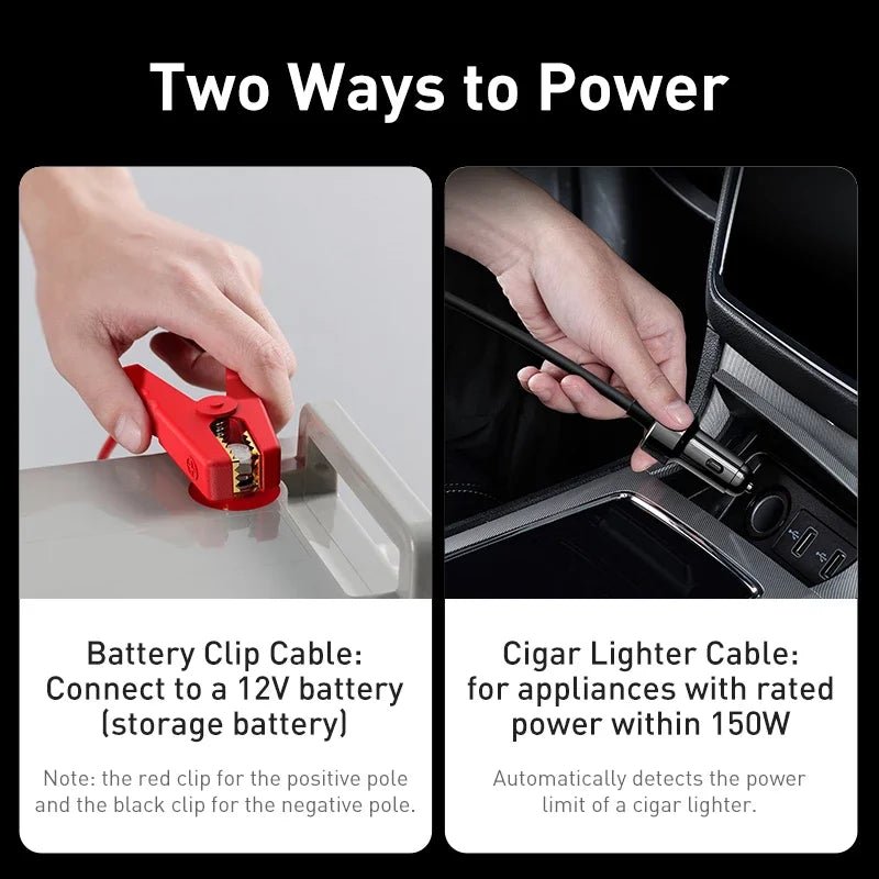 Baseus 500W Pure Sine Wave Inverter 12V to 220V Power Socket Car Inverter - Supersell
