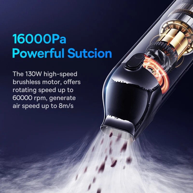 Baseus A5 Car Vacuum Cleaner: Powerful Portable Suction Master - Supersell
