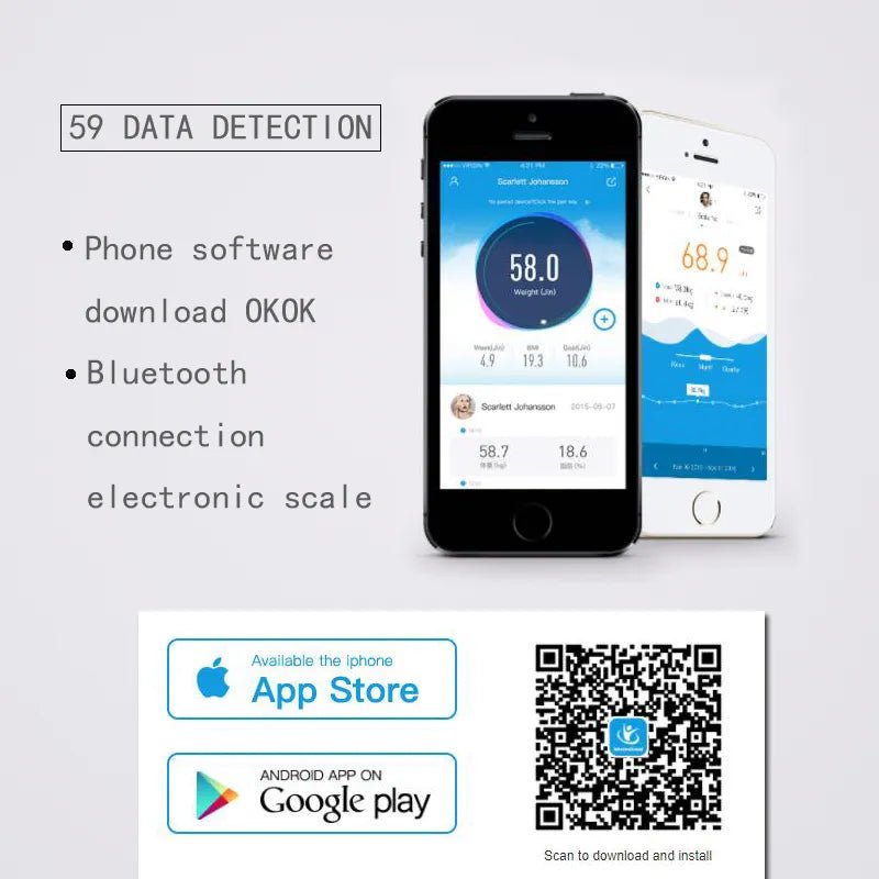Body Scan Composition Analyzer with Smartphone App