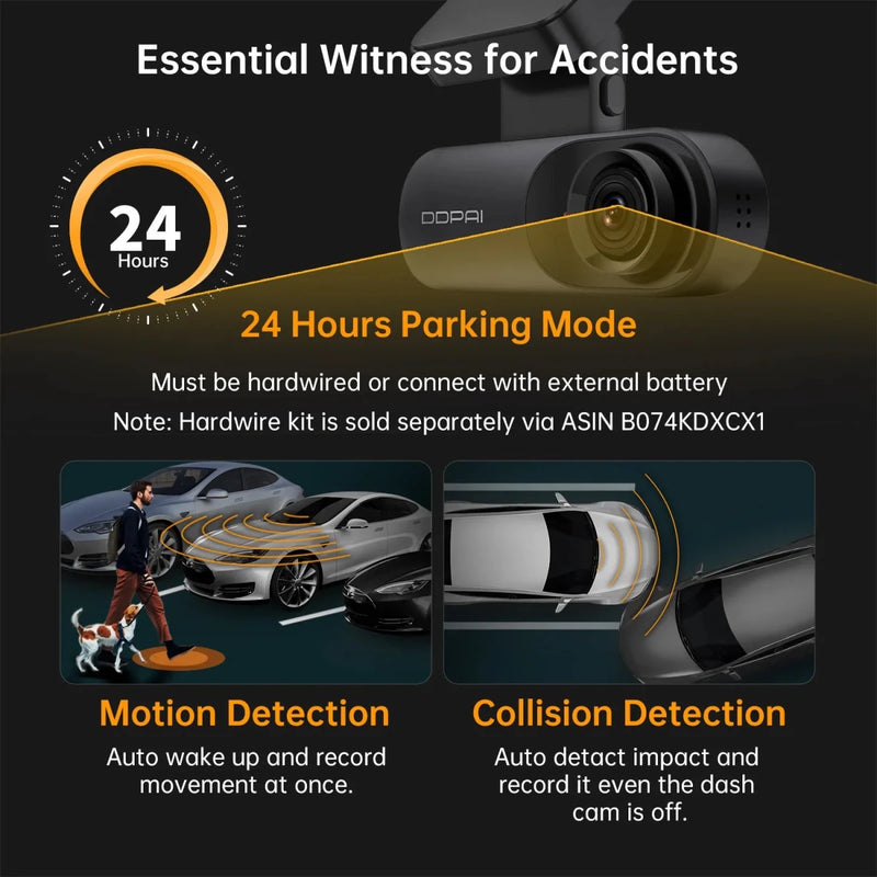 DDPAI N3 1600P HD Car Dash Camera Recorder 24H - Supersell