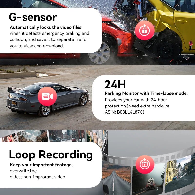 DDPAI Z50 Front and Rear 4K Dash Camera - Supersell