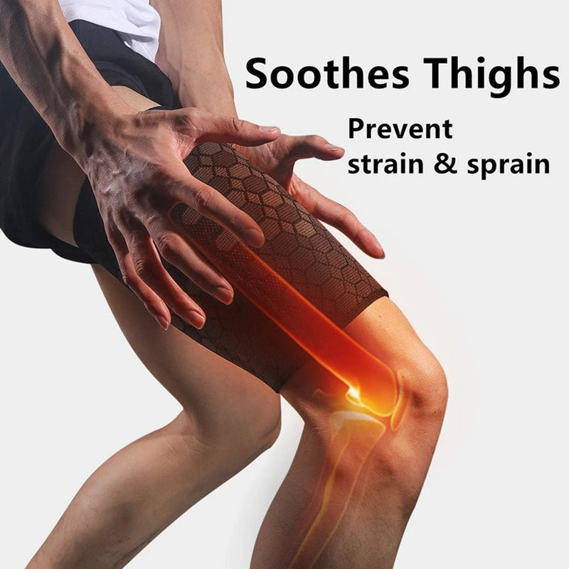 Dual Muscle Compression Sleeve – Thigh, Hamstring & Quad Relief - Supersell