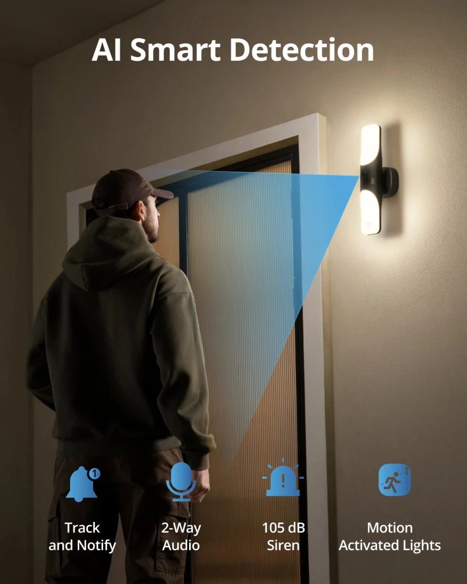 eufy Security S100 Wired Wall Light Cam - Supersell