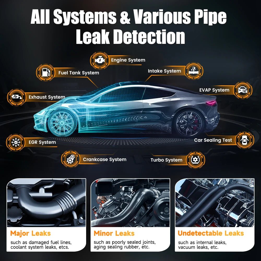 FOXWELL Automotive Smoke Machine Built - in Air Pump EVAP Vacuum Leak Detector - Supersell