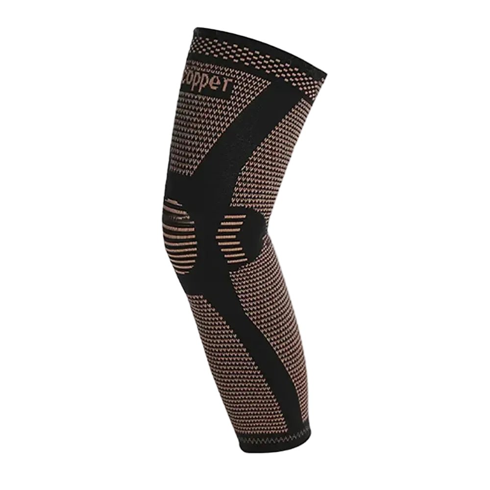 Full Leg Copper Compression Knee Sleeves Support - Supersell