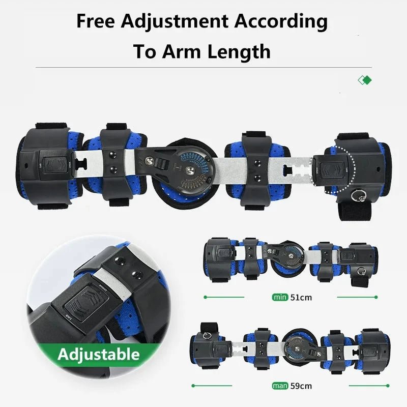 Hinged Elbow Brace with ROM Support for Injury Recovery - Supersell