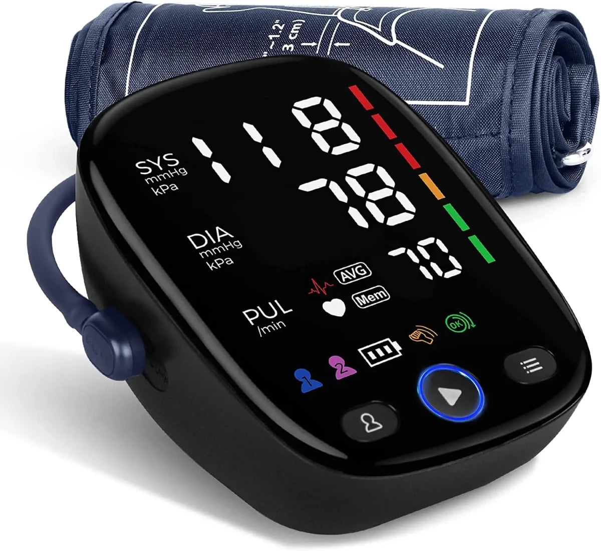 Kingclinic Blood Pressure Monitor Upper Arm Automatic BP Cuff Machine - Supersell