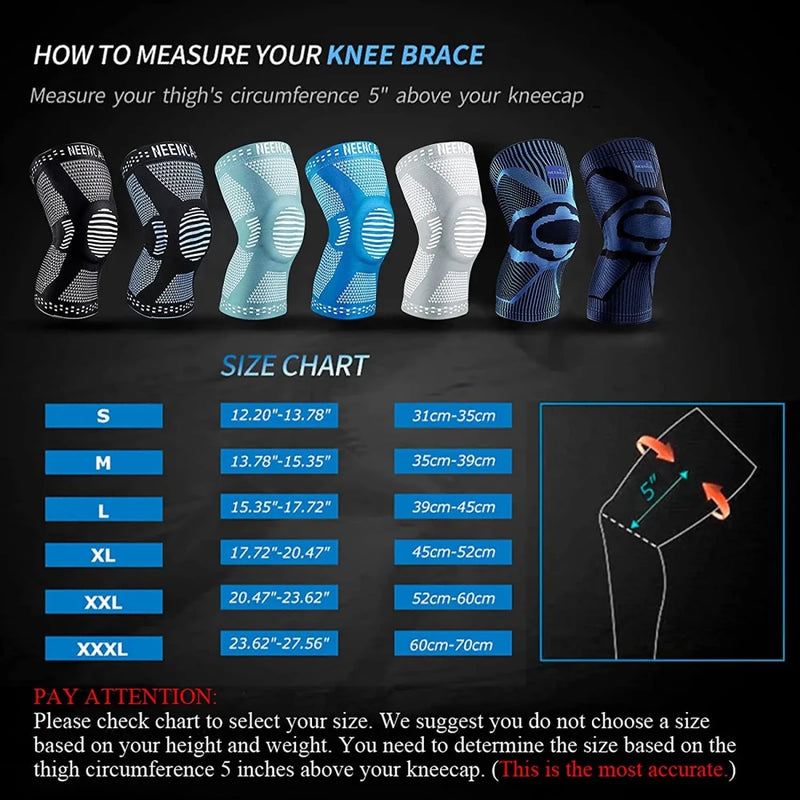 Knee Compression Sleeve for Knee Pain Meniscus Tear Injury Recovery - Supersell
