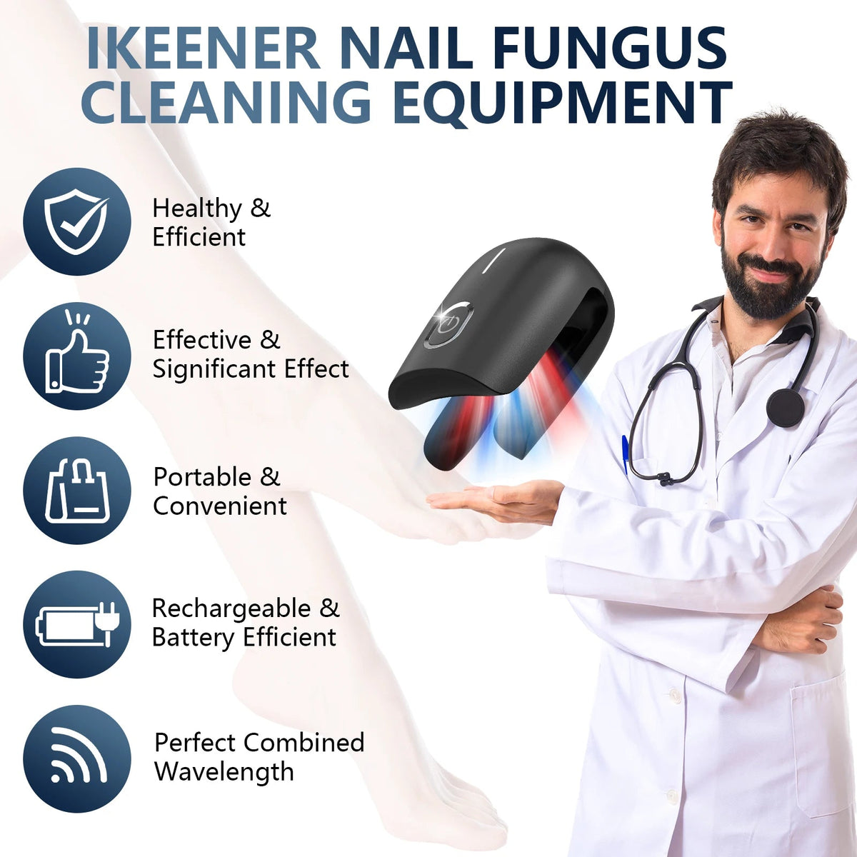 Toenail Machine KTS Nail Fungus Laser Device Toenail Laser Therapy Machine