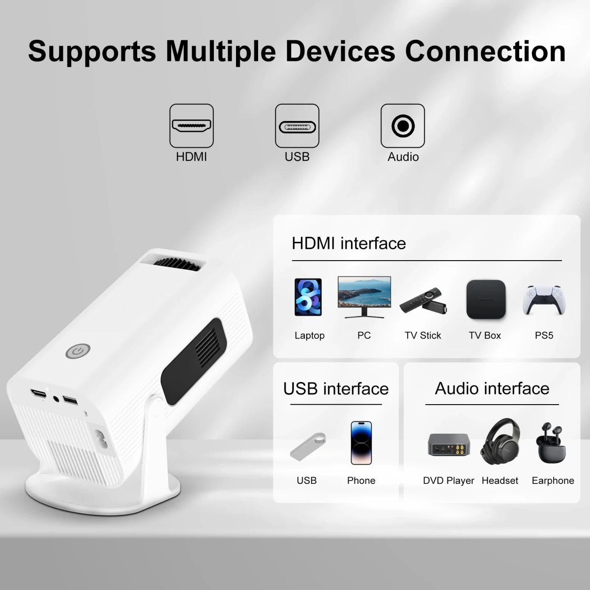 Mini Projector Salange P330W 4K - Supersell