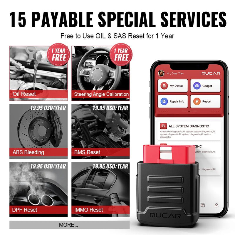 MUCAR BT200 Pro Automotive Diagnostic Tools Obd 2 - Supersell