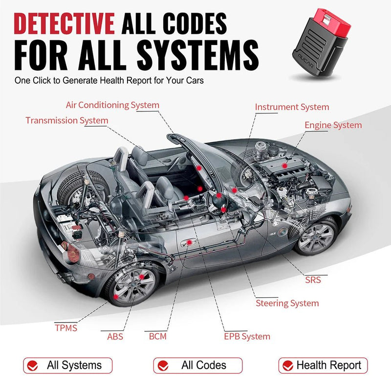 MUCAR BT200 Pro Automotive Diagnostic Tools Obd 2 - Supersell