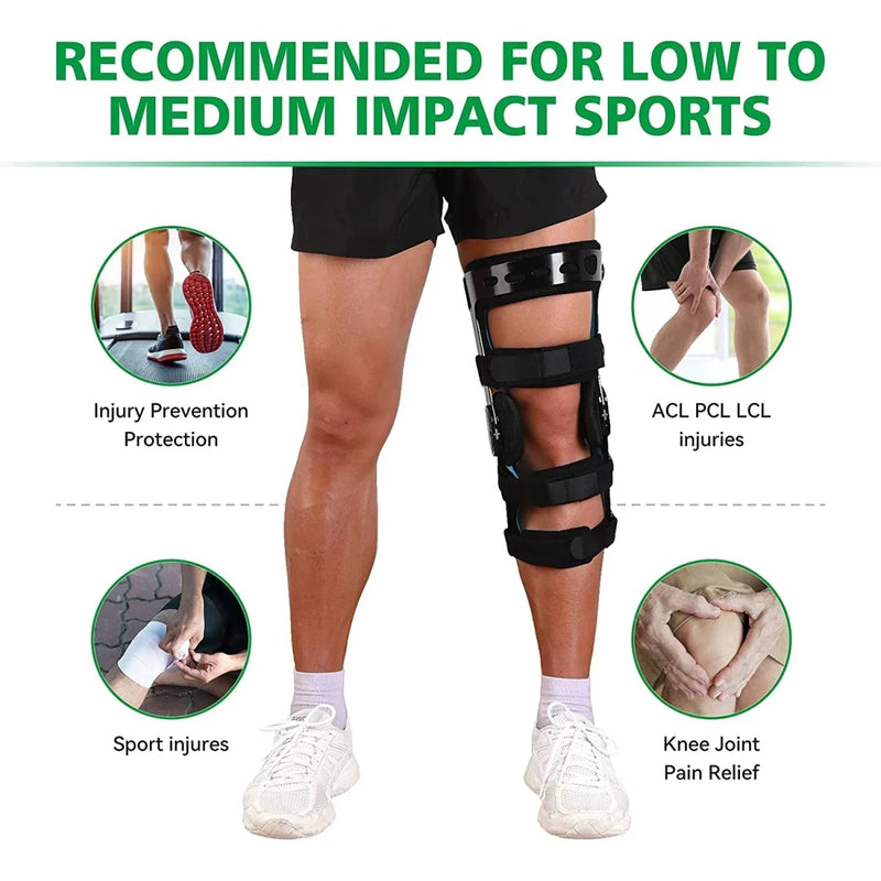 Orthopedic Hinged ROM Knee Brace for Injury Recovery - Supersell