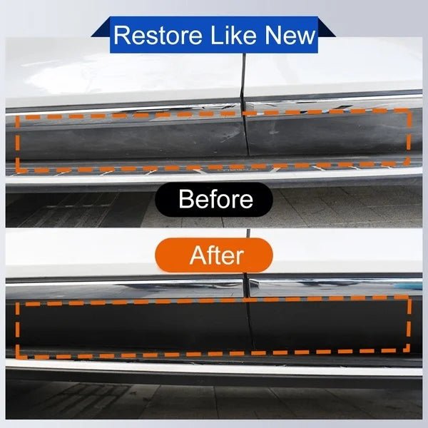 Plastic Restore Revitalizer Renovator Long Lasting Coating Gloss Black Shine - Supersell