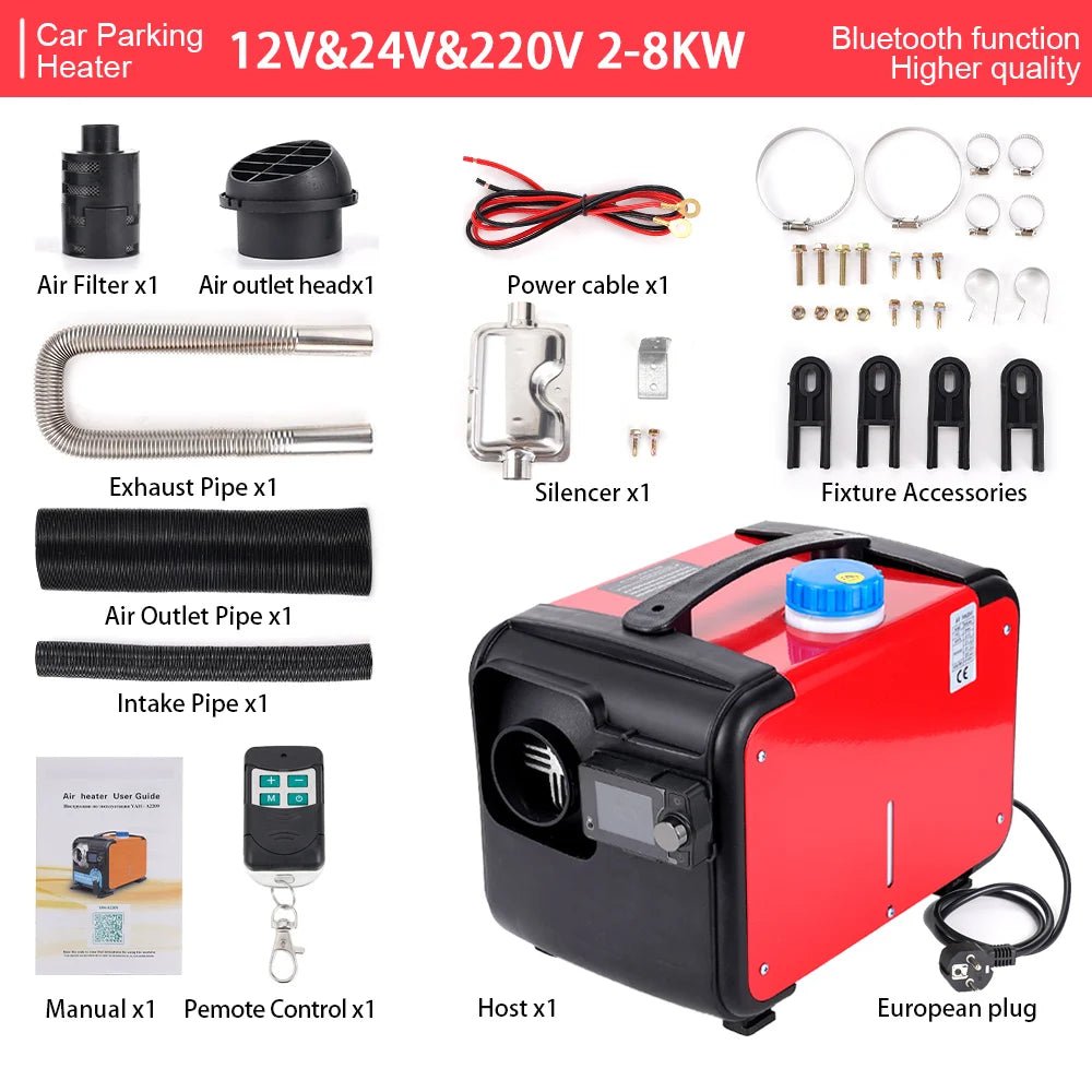 Portable Bluetooth Diesel Heater for Trucks, RVs & Indoor Use | 8KW Power | Multi - Voltage - Supersell