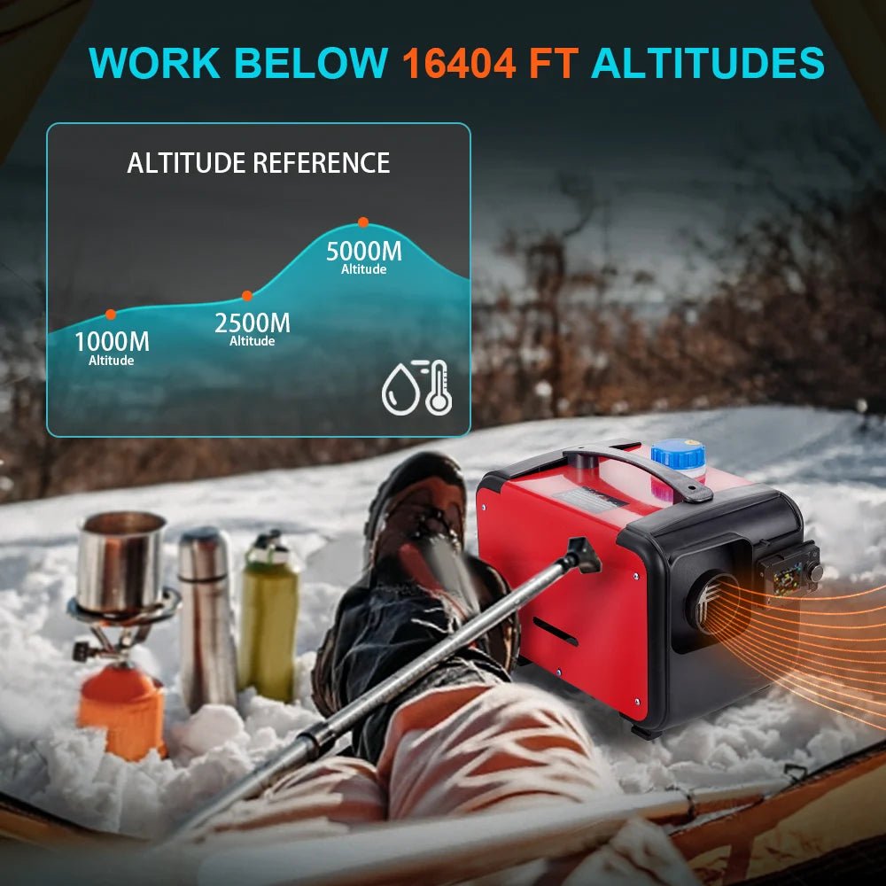 Portable Bluetooth Diesel Heater for Trucks, RVs & Indoor Use | 8KW Power | Multi - Voltage - Supersell