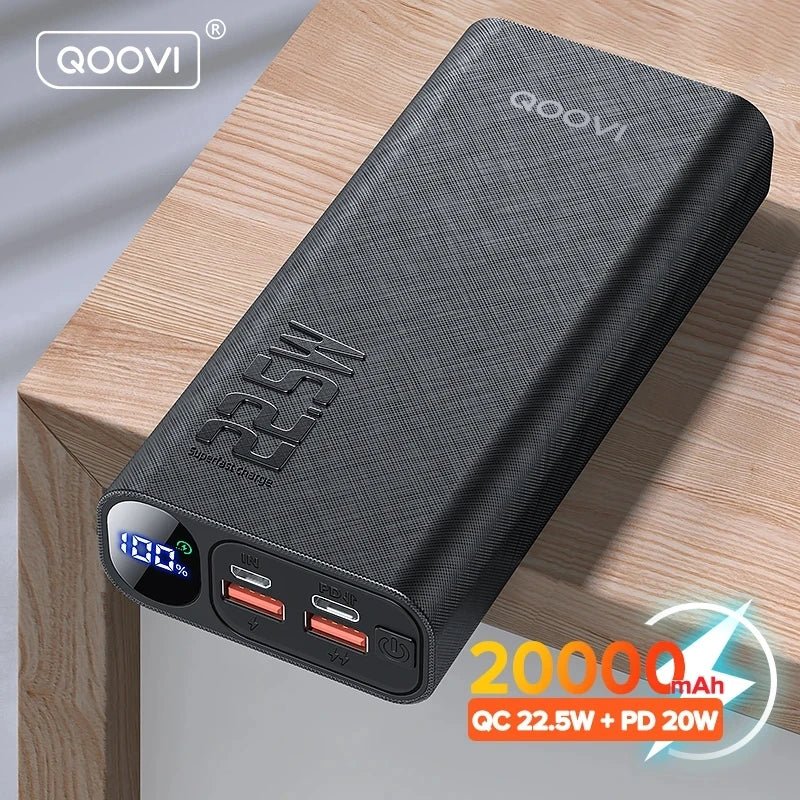 Portable Power Bank 20000mAh Qoovi - Supersell