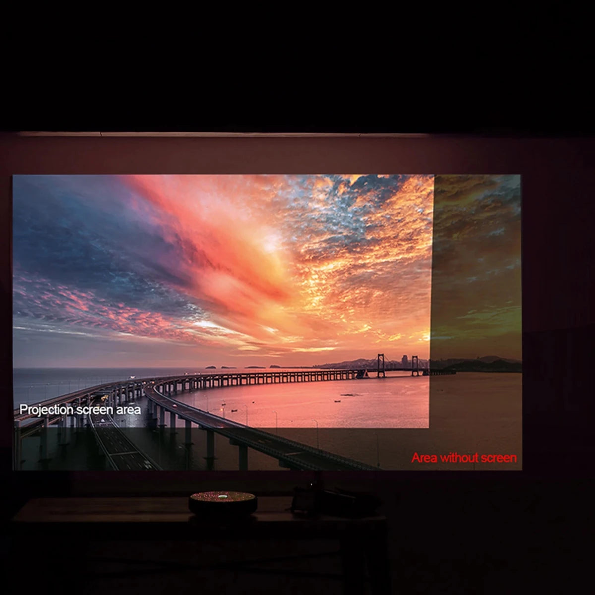 Portable Projector Screen Cloth Anti-Light Screen for Home Outdoor