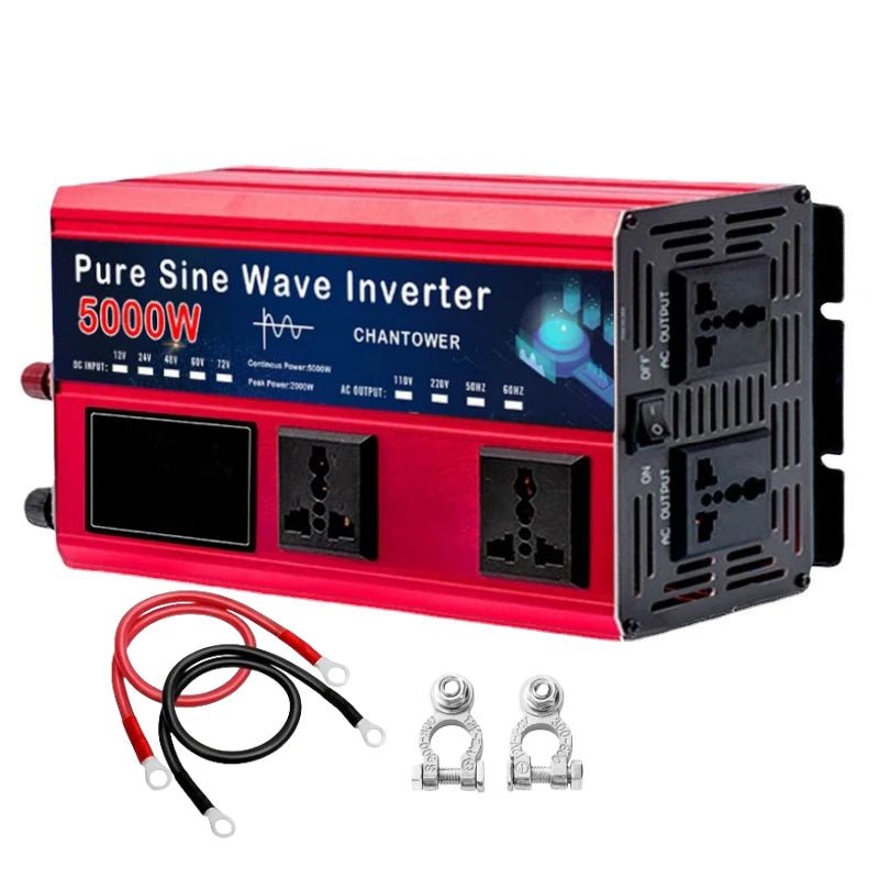 Pure Sine Wave Inverter DC 12v/24v/48v To AC 220v Voltage Converter Car Power Inverter - Supersell