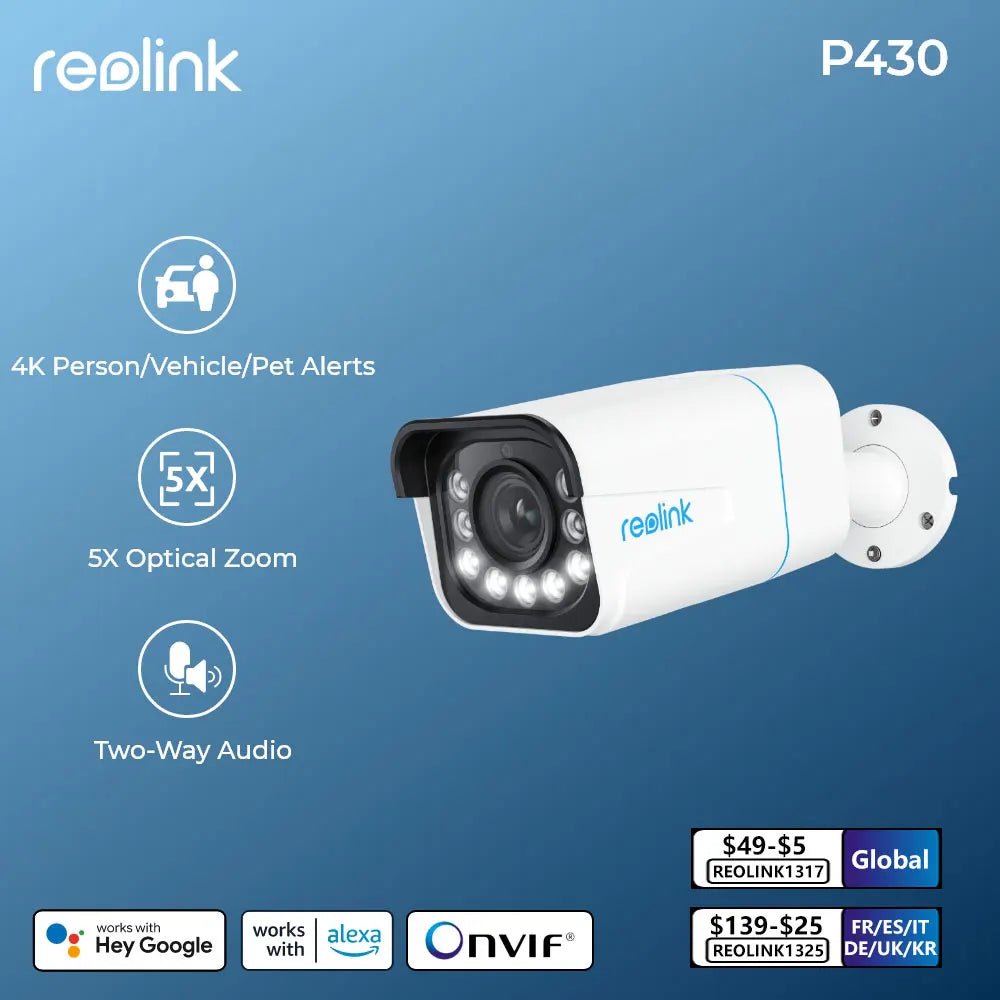Reolink Smart 4K 8MP PoE Security Camera 5X Zoom RCL 811A - Supersell