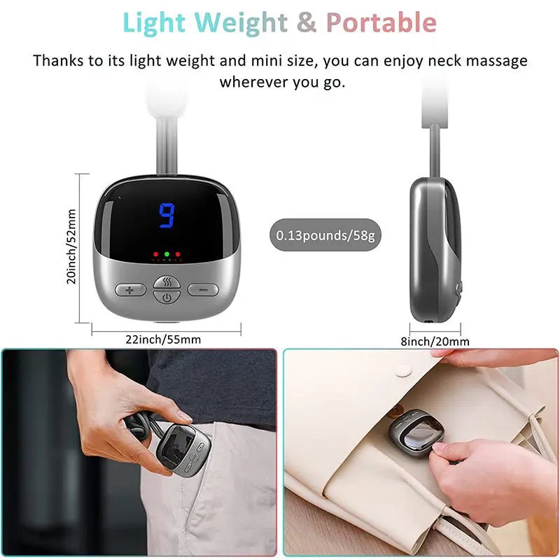 Smart Hanging Neck Cervical Spine Massager with Hot Purse TENS Massage - Supersell