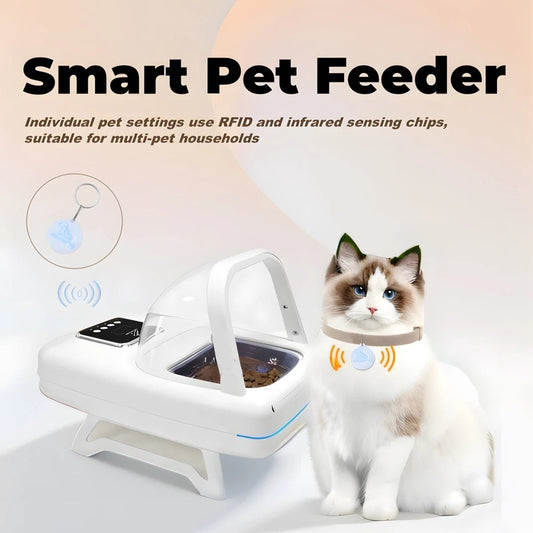 SmartChip Multi - Pet Feeder: Anti - Snatch Tech & Easy Clean - Supersell