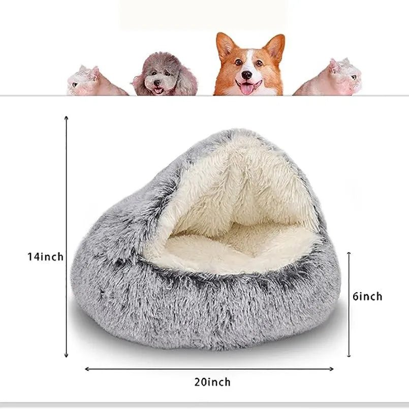 Soft Plush Pet Bed Cover Warm Sleeping Nest - Supersell