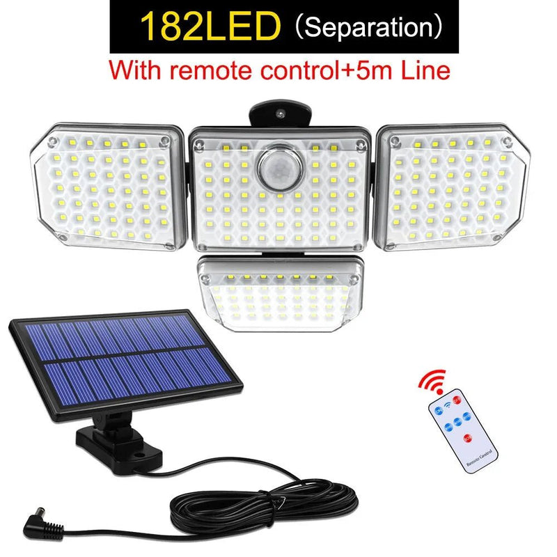 Solar Outdoor Light 182/112 LED Solar Security Flood Lighting - Supersell