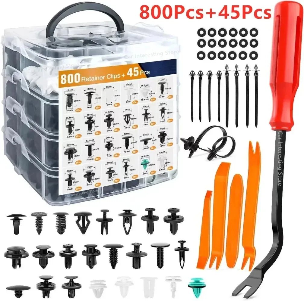 Universal Car Clip Fastener Kit – Bumper, Fender & Trim Retainers - Supersell